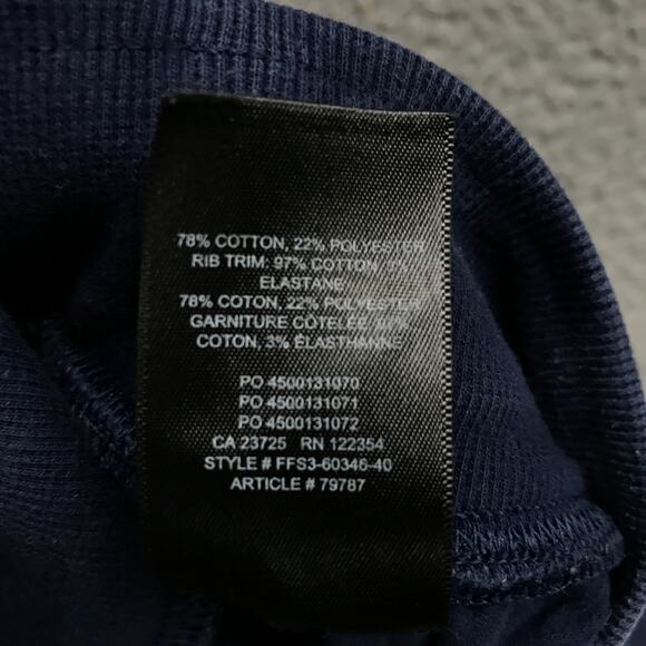 TNA Aritzia Cozy Fleece Jogger Sweatpants Womens 2XS XXS Pocket Navy - Picture 5 of 5